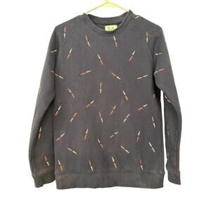 Zoe Karssen Navy Blue Daggers sweatshirt in size Medium